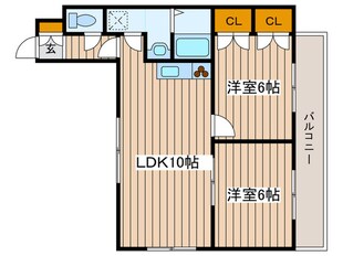 ハイグレード美園の物件間取画像